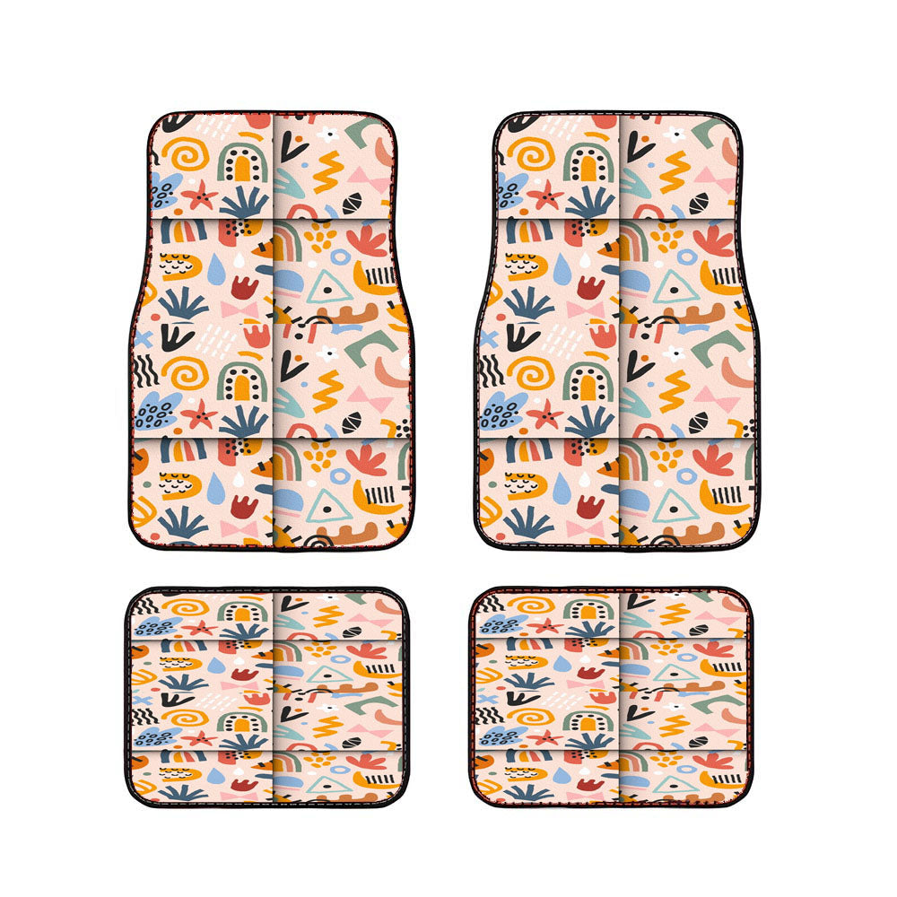 Havana Patterns Peach Car Floor Mats Accessories