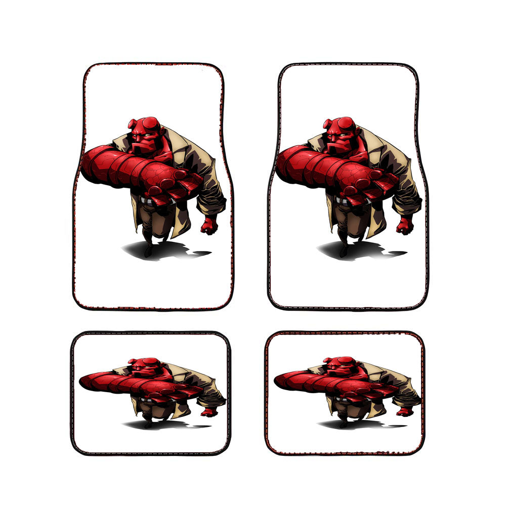 Hellboy Character Red Devil Car Floor Mats Accessories