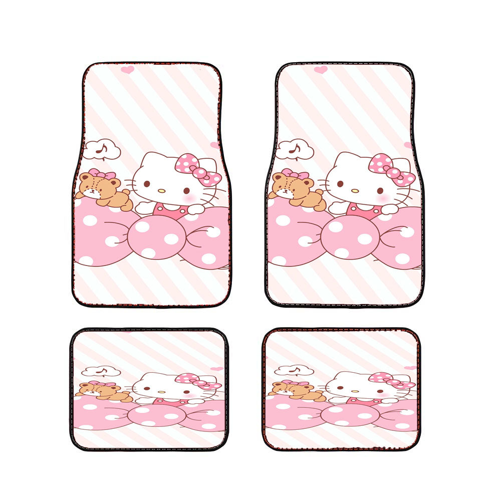 Hello Kitty Calm Pattern Car Floor Mats Accessories