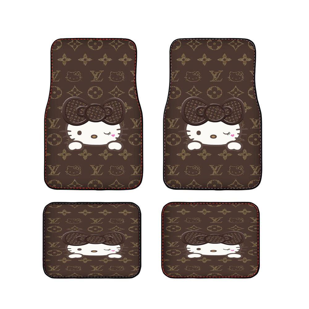 Hello Kitty Cat Pattern Car Floor Mats Accessories