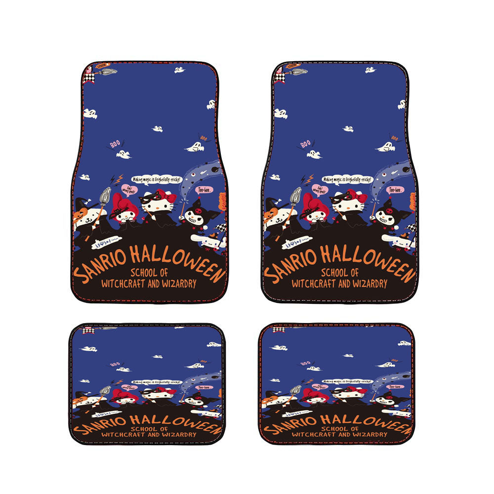 Hello Kitty Witch School Halloween Car Floor Mats Accessories