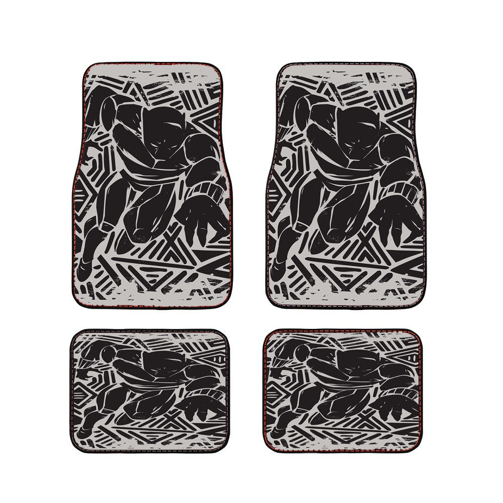 Hidden Black Panther Wakanda Car Floor Mats Accessories