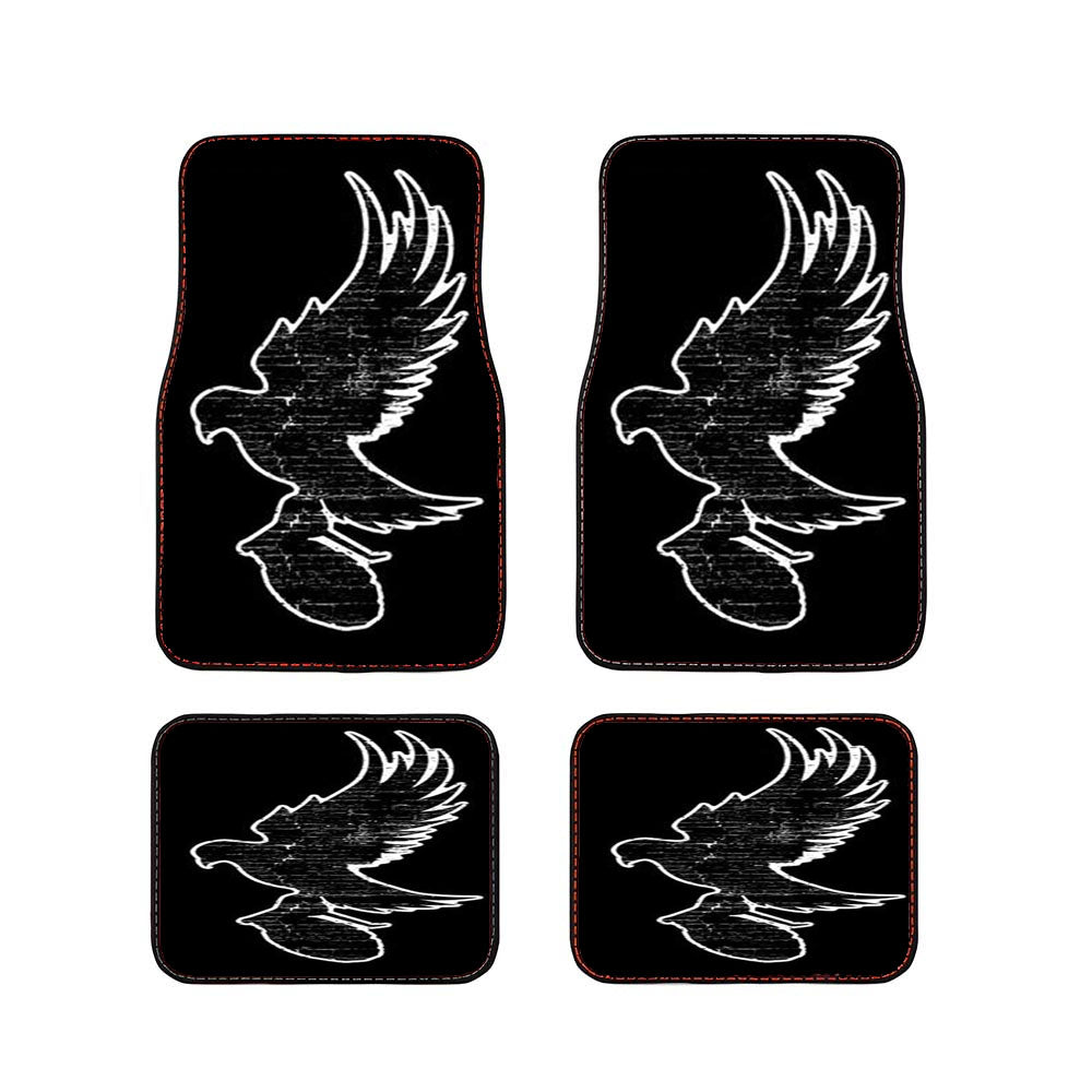 Hollywood Undead Bird Logo Black White Car Floor Mats Accessories