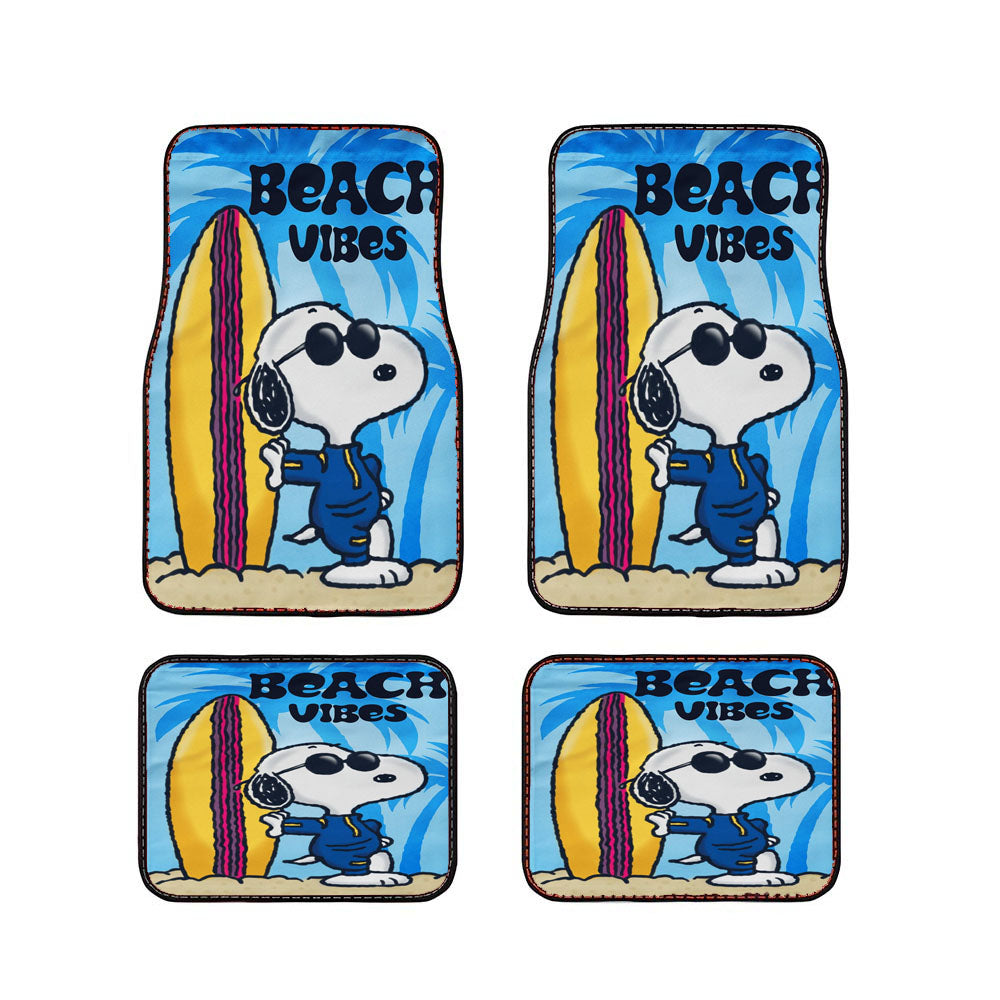 Home Peanuts Summer Beachhouse Car Floor Mats Accessories