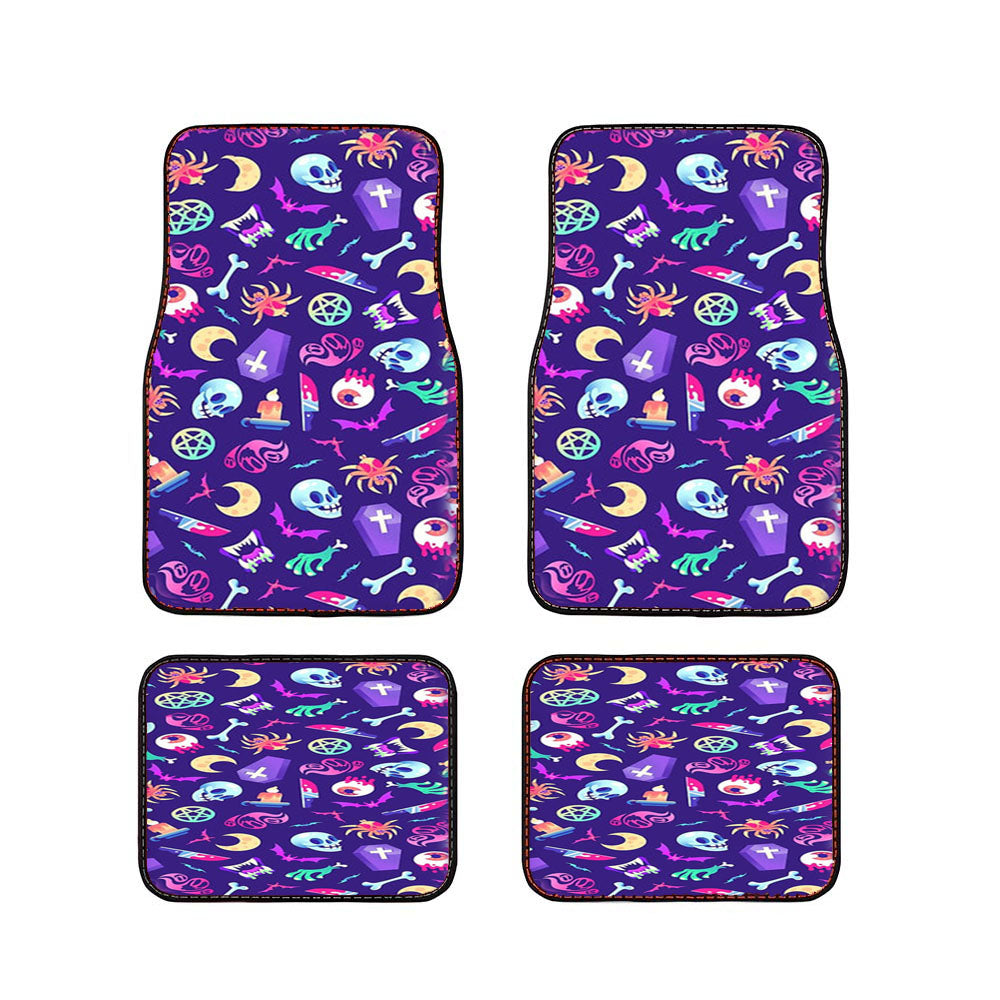 Horroriffic Halloween Pattern Car Floor Mats Accessories