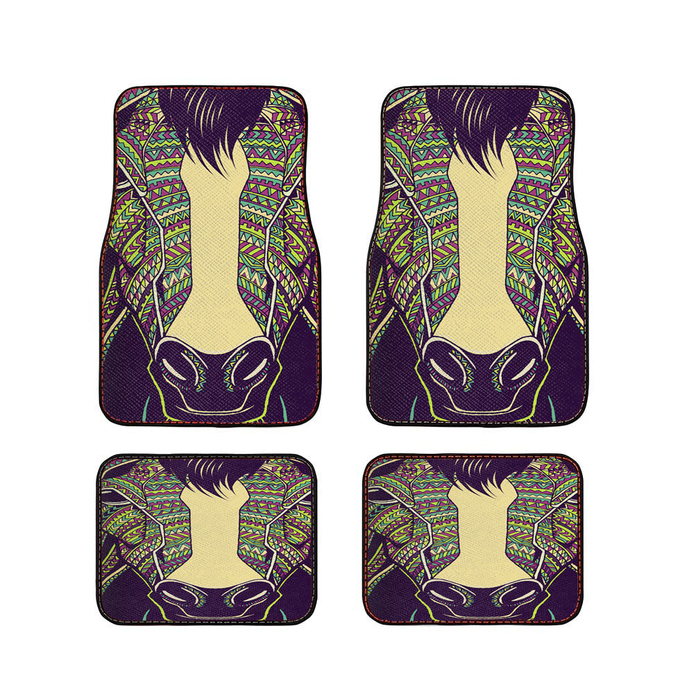 Horse Aztec Pattern Car Floor Mats Accessories