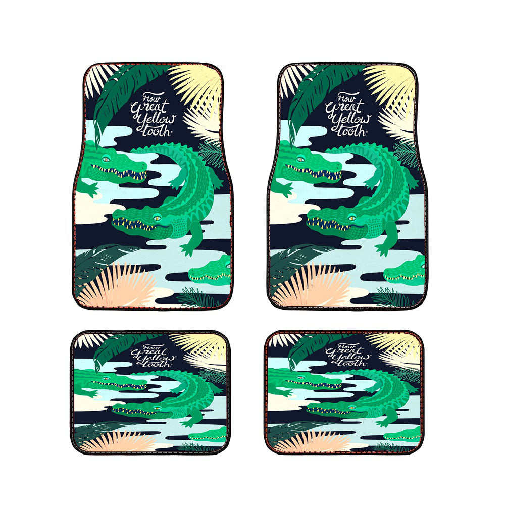 How Great Yellow Tooth Crocodile Gatsby Car Floor Mats Accessories
