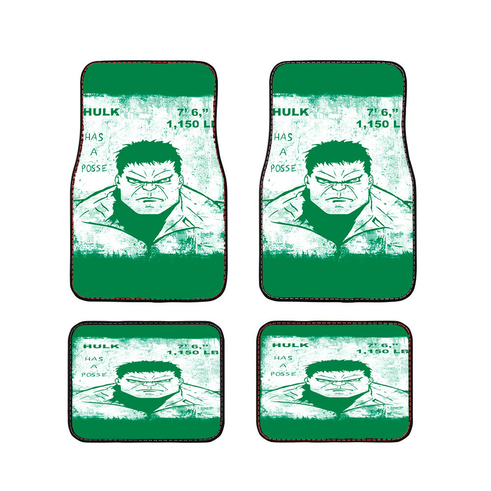 Hulk Has A Posse Car Floor Mats Accessories