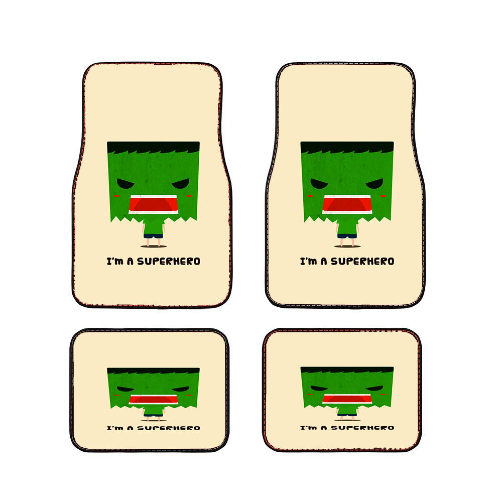 Hulk Kid Vector Car Floor Mats Accessories