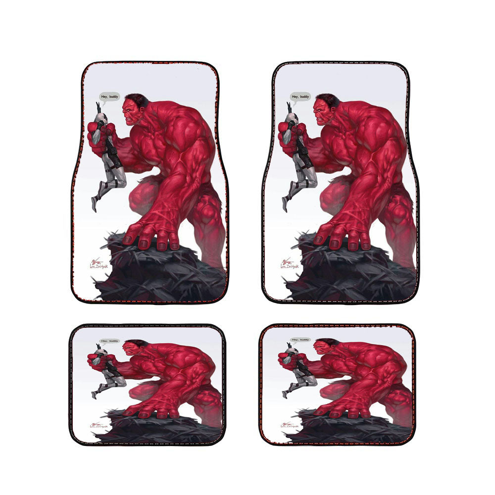 Hulk Red Deadpool Car Floor Mats Accessories