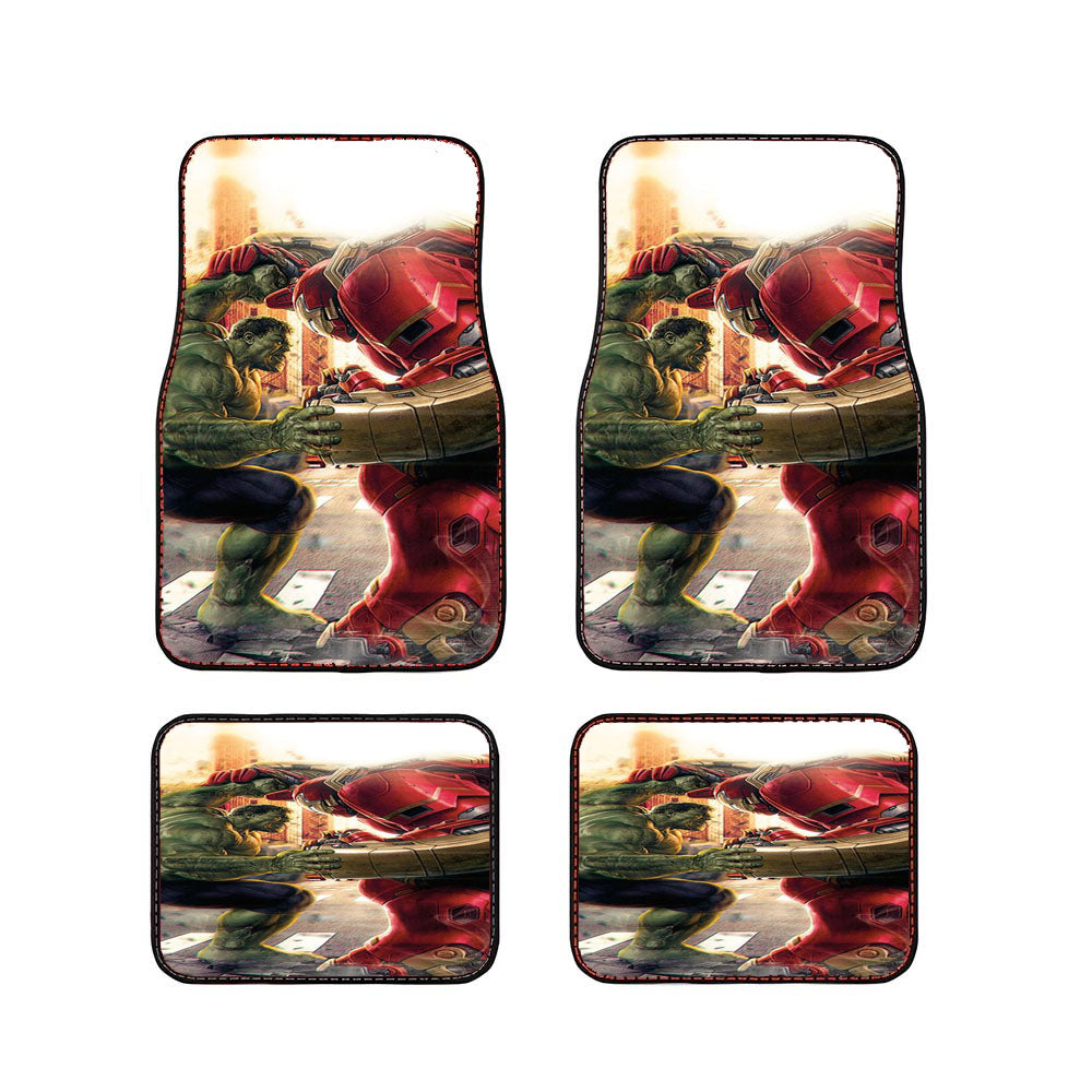 Hulk Vs Hulk Buster Car Floor Mats Accessories