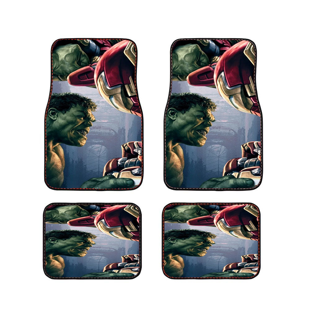 Hulk Vs Hulk Buster Iron Man Car Floor Mats Accessories