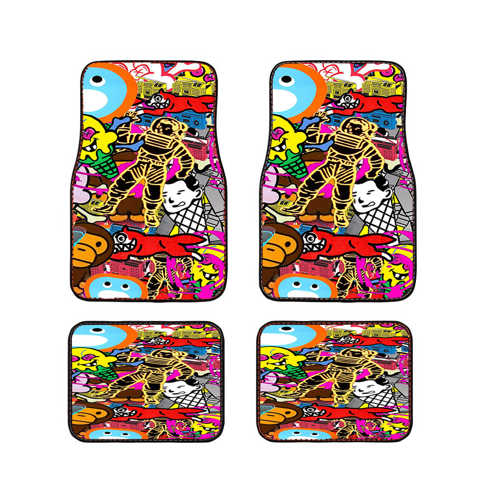 Hype Patch Pattern Car Floor Mats Accessories