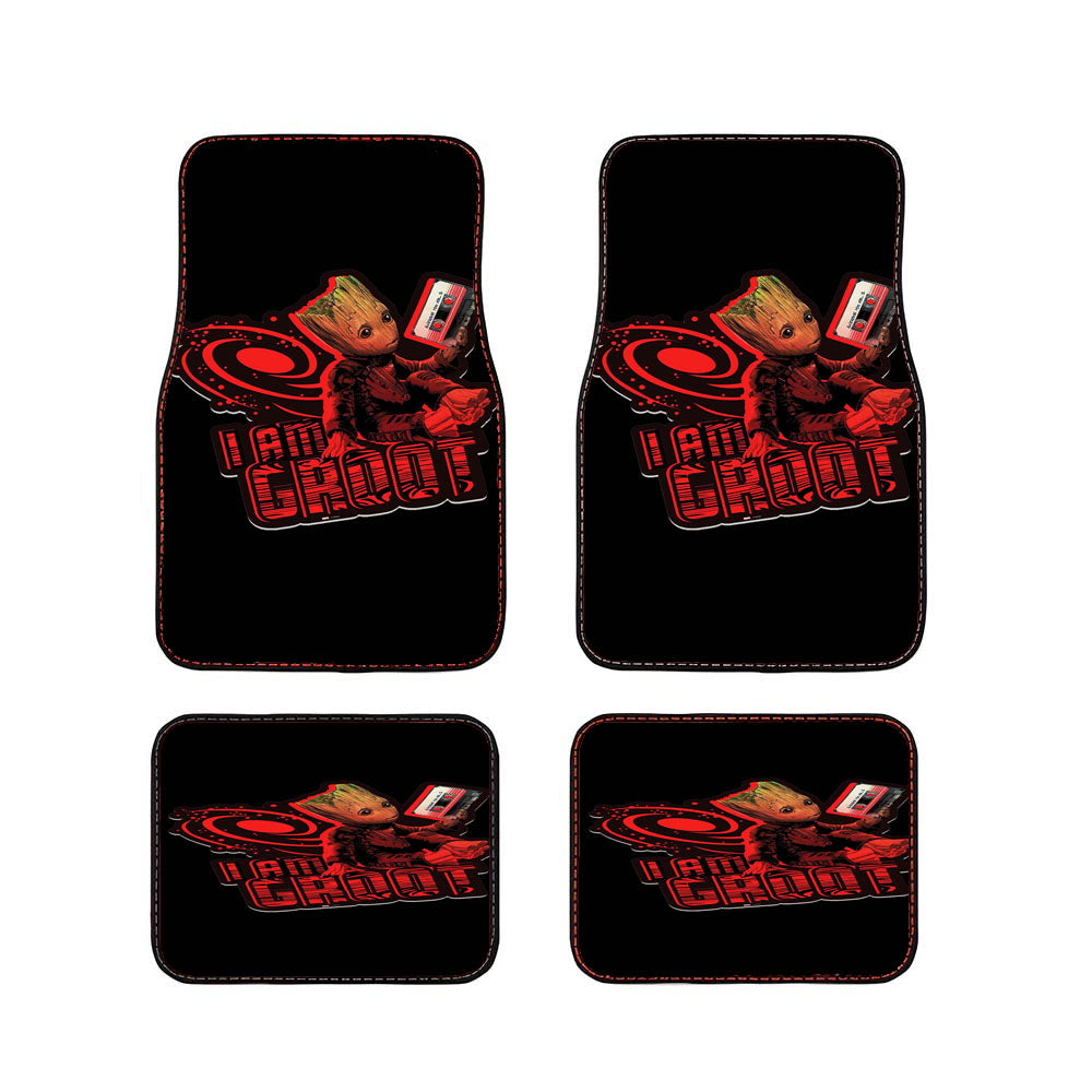 I Am Groot Art Car Floor Mats Accessories