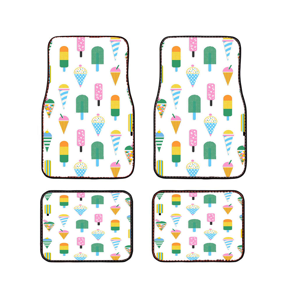 Ice Cream Pattern Car Floor Mats Accessories