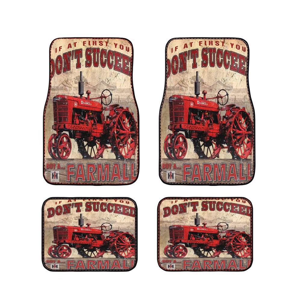 Ih International Harvester Retro Tractors Car Floor Mats Accessories