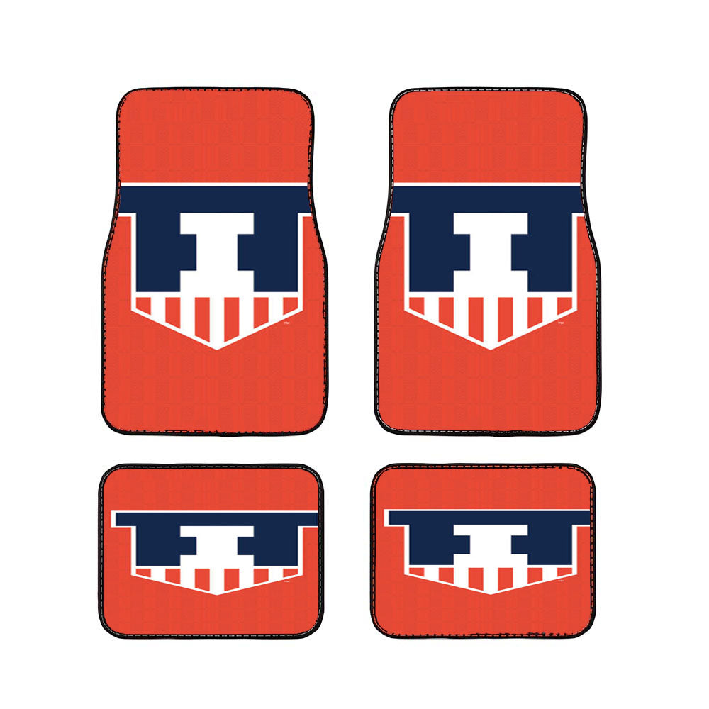 Illinois Shield Car Floor Mats Accessories