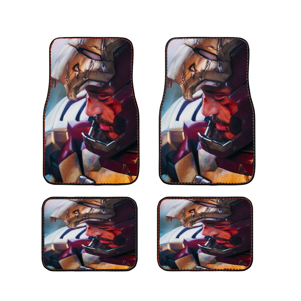 Iron Man Battle Damaged Car Floor Mats Accessories