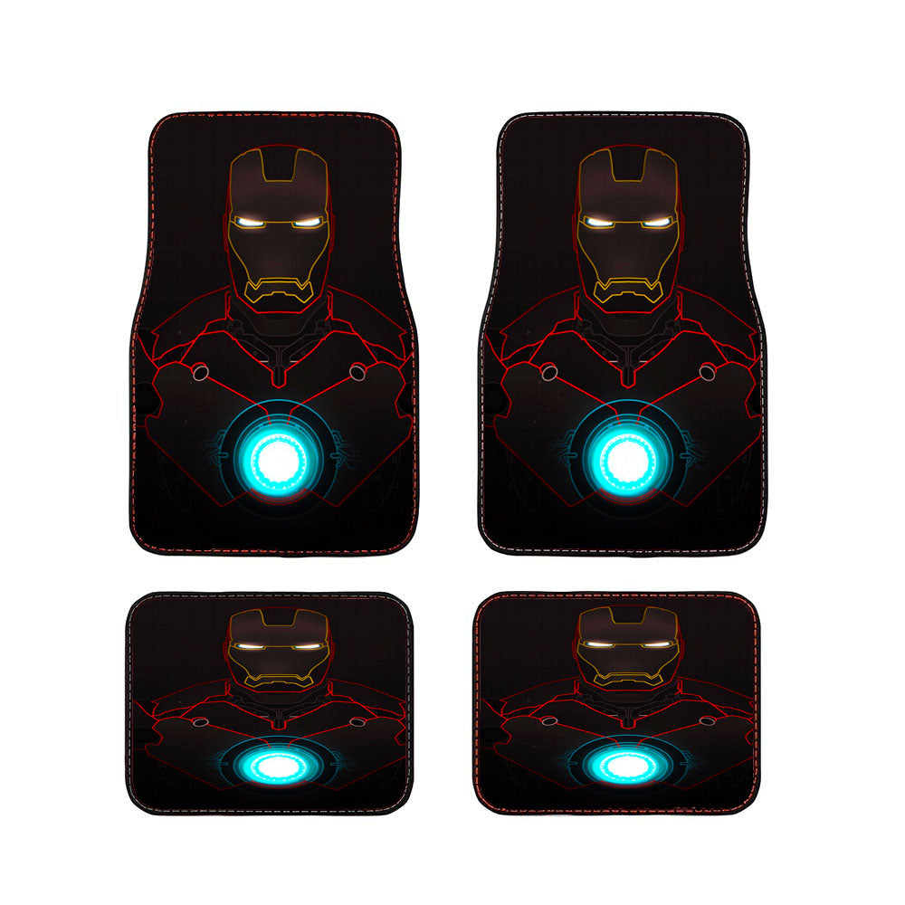 Iron Man Dark Vector Car Floor Mats Accessories