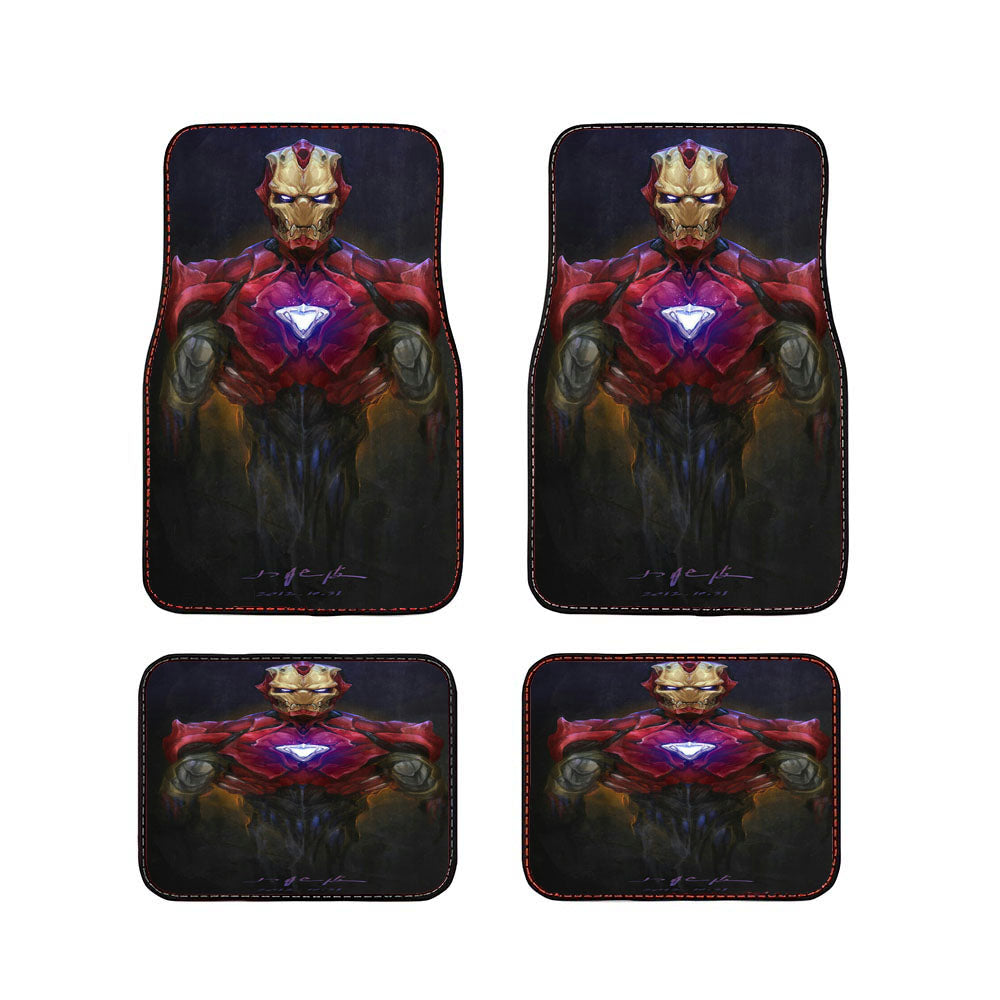 Iron Man Light Art Car Floor Mats Accessories