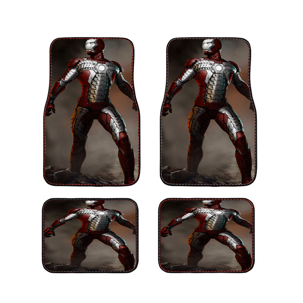 Iron Man Mark V Comic Car Floor Mats Accessories