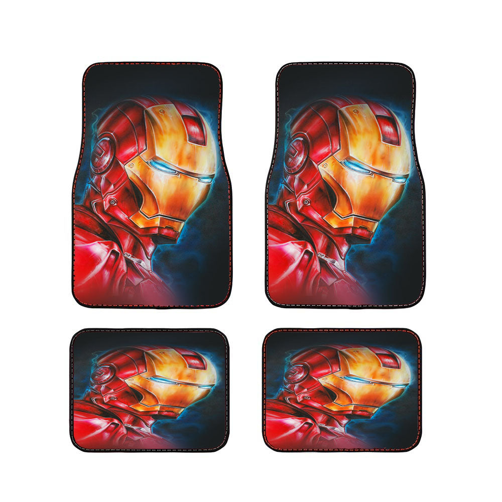 Iron Man Portrait Car Floor Mats Accessories
