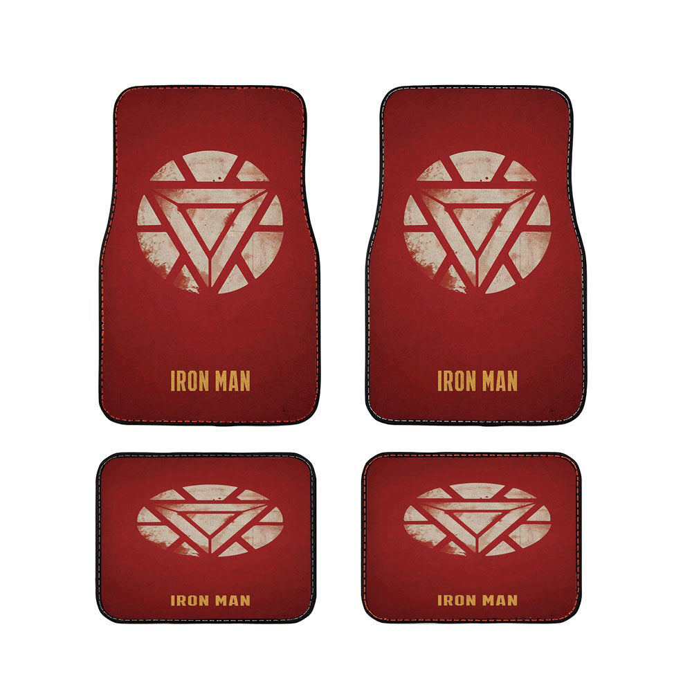 Iron Man Red Logo Car Floor Mats Accessories