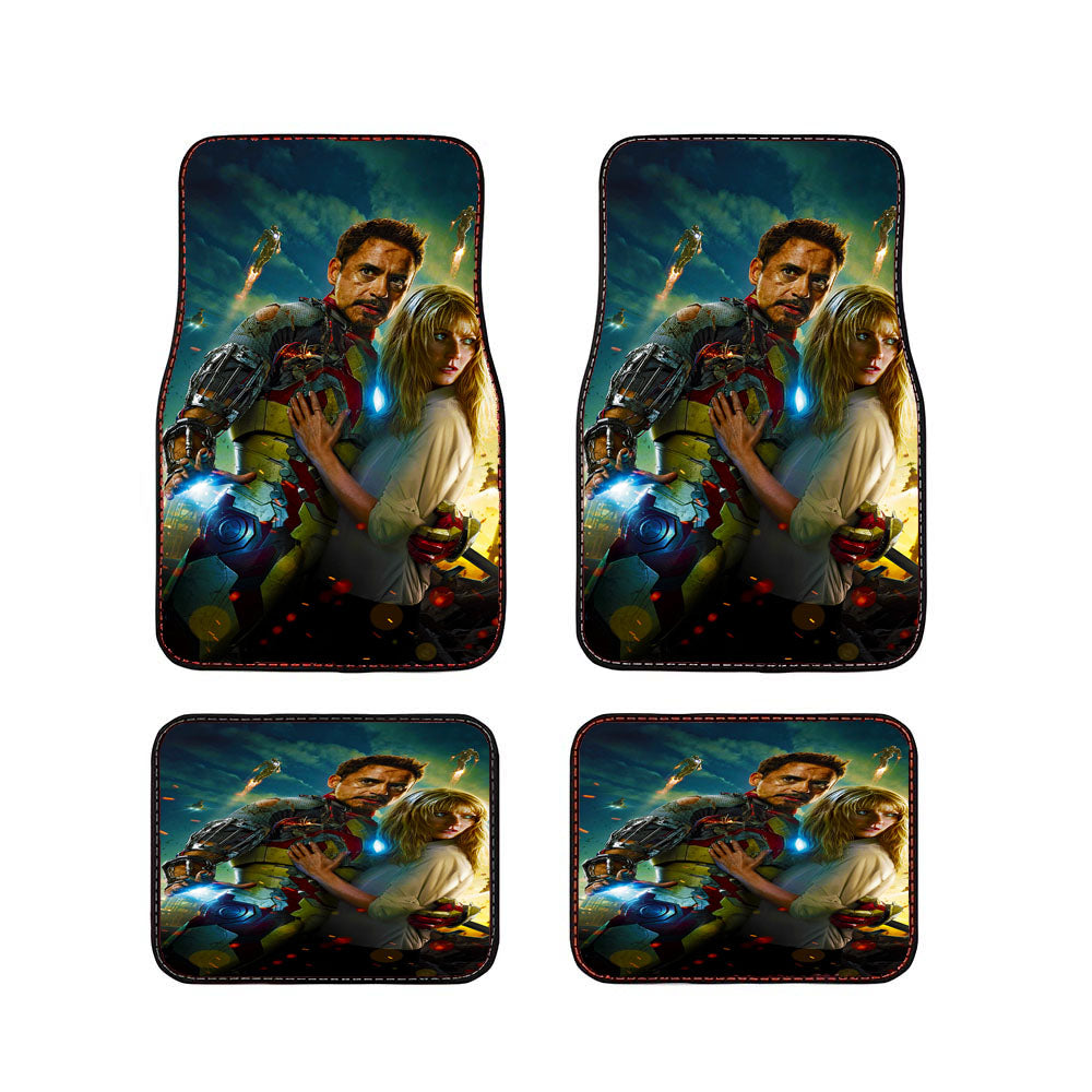 Iron Man Tony Stark And Pepper Potts Car Floor Mats Accessories