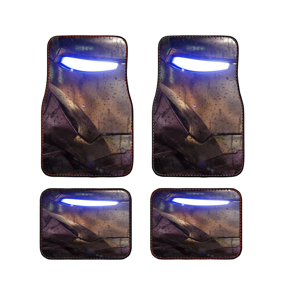 Ironman Face Metal Style Car Floor Mats Accessories