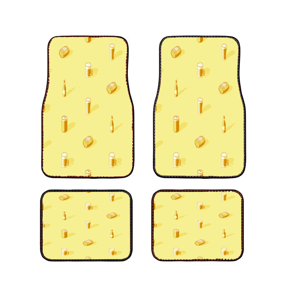 Isometric St Patricks Day Pattern 02 Car Floor Mats Accessories