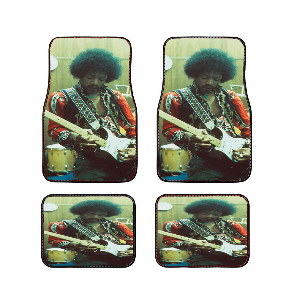 Jimi Hendrix Guitar Playing Car Floor Mats Accessories