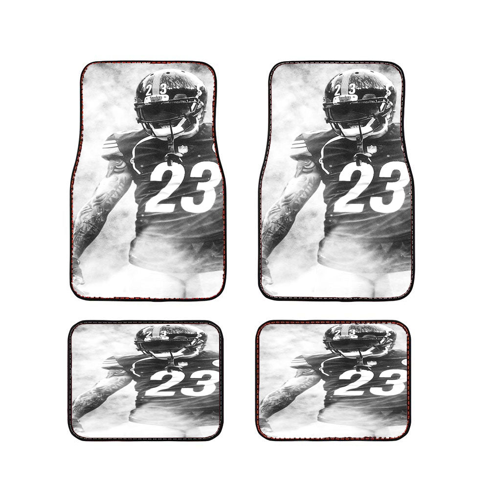 Joe Haden Pittsburgh Steelers Smoke Wallpaper Car Floor Mats Accessories