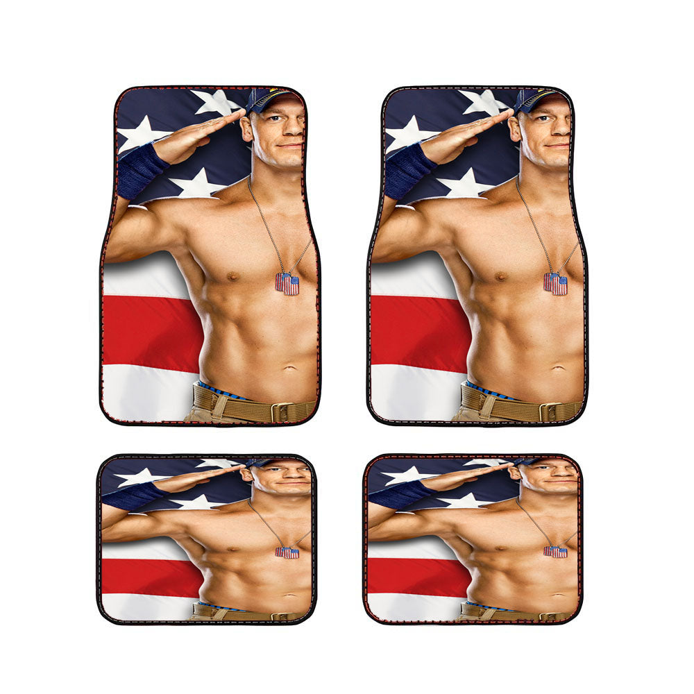 John Cena American Flag Wwe Car Floor Mats Accessories