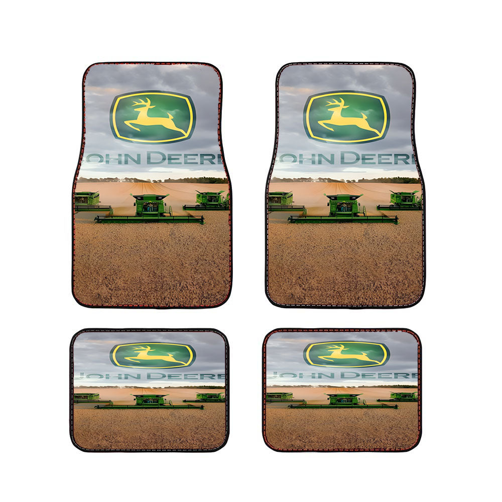 John Deere Logo 6 Car Floor Mats Accessories