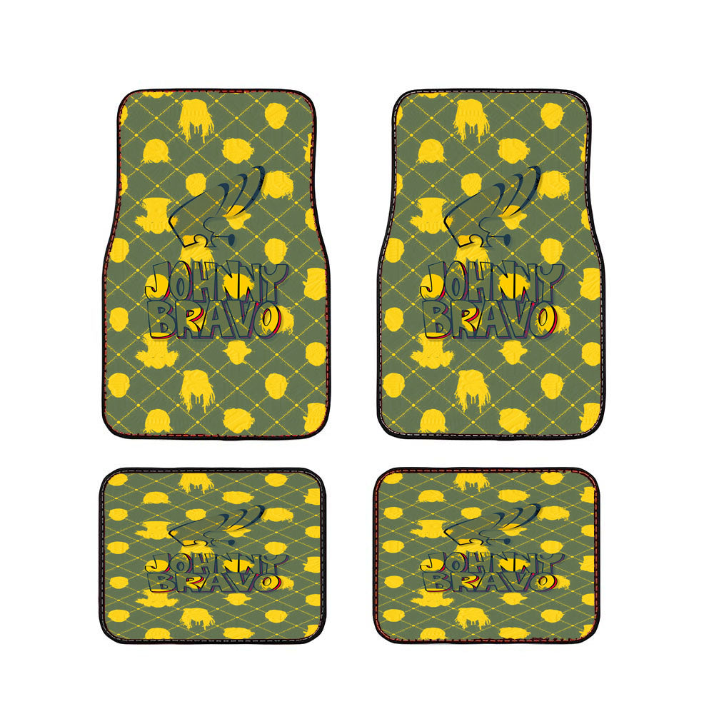 Johnny Bravo Cartoon Pattern Car Floor Mats Accessories