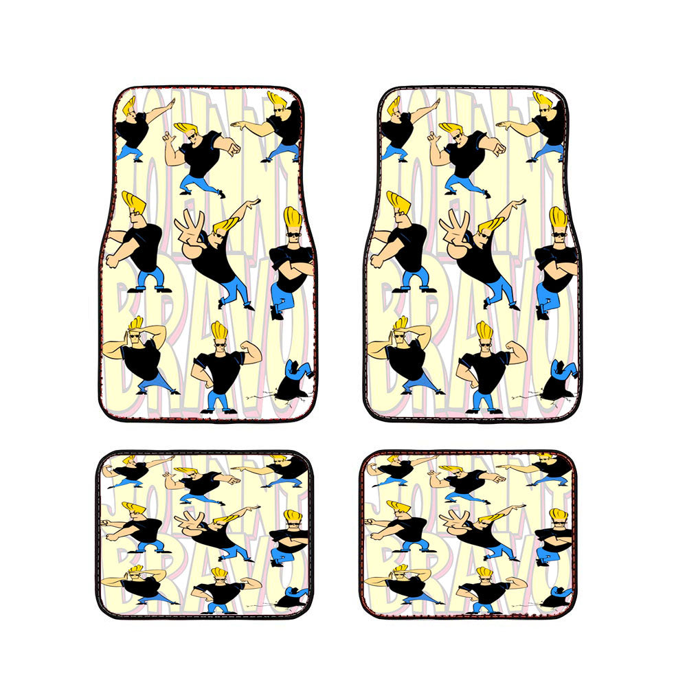 Johnny Bravo Pattern Wallpaper Car Floor Mats Accessories