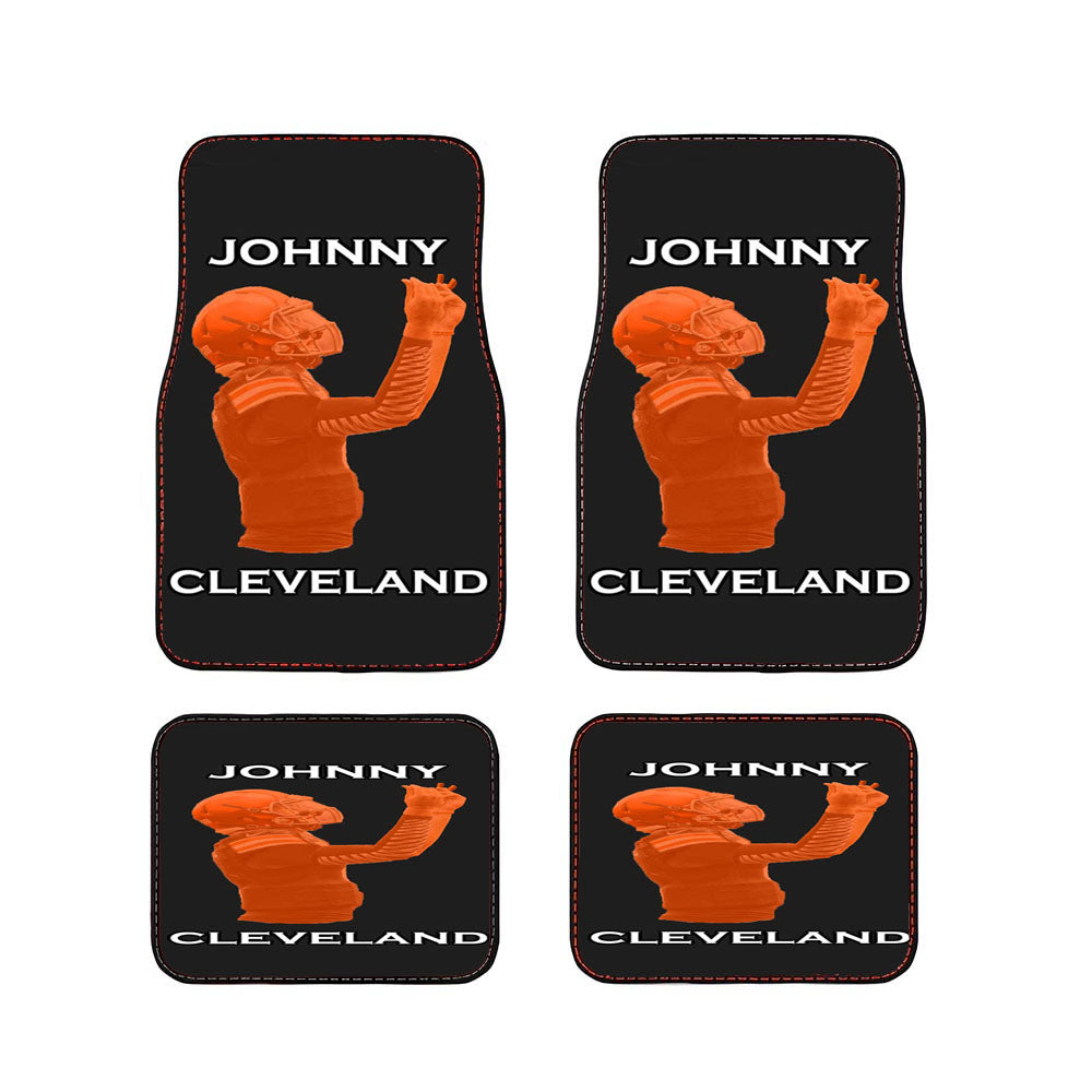 Johnny Cleveland Browns Football Car Floor Mats Accessories