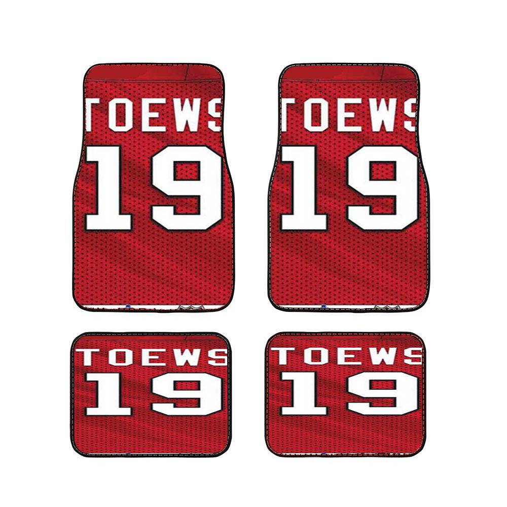Jonathan Toews Jersey Pattern Car Floor Mats Accessories