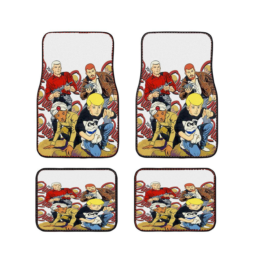 Jonny Quest Vintage Comic Noise Car Floor Mats Accessories