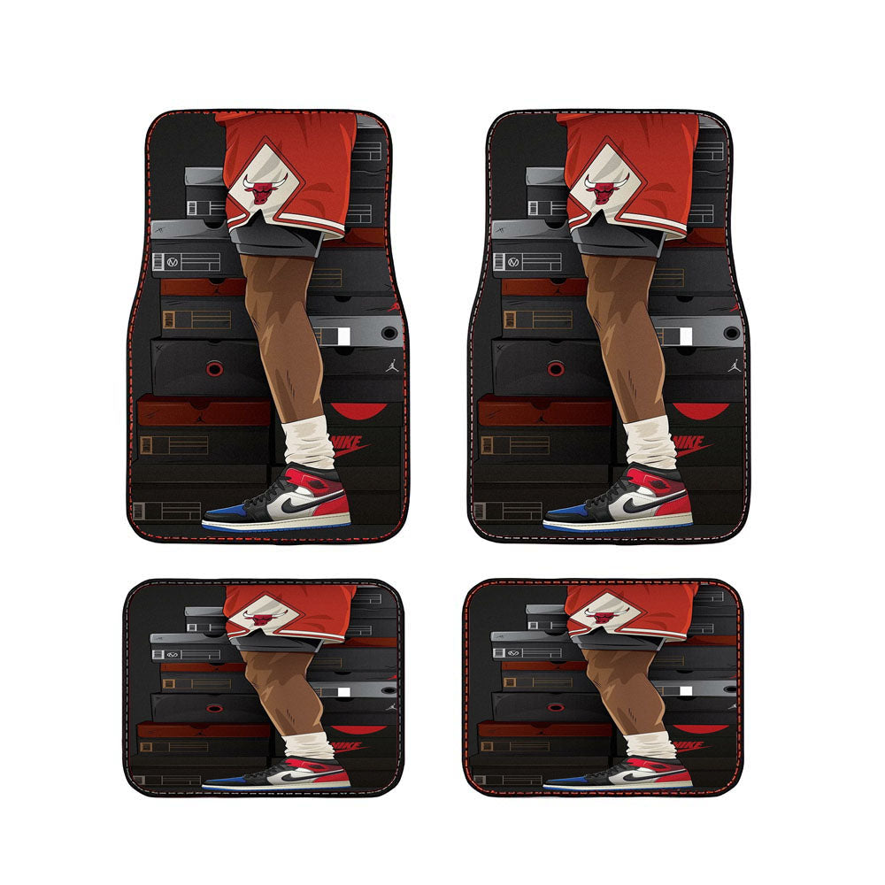 Jordan Sneaker Collection Illustration Car Floor Mats Accessories