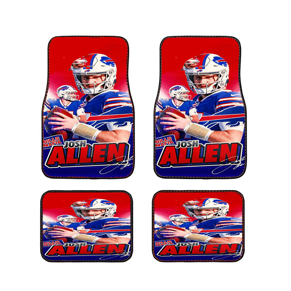 Josh Allen Buffalo Bills 1 Car Floor Mats Accessories