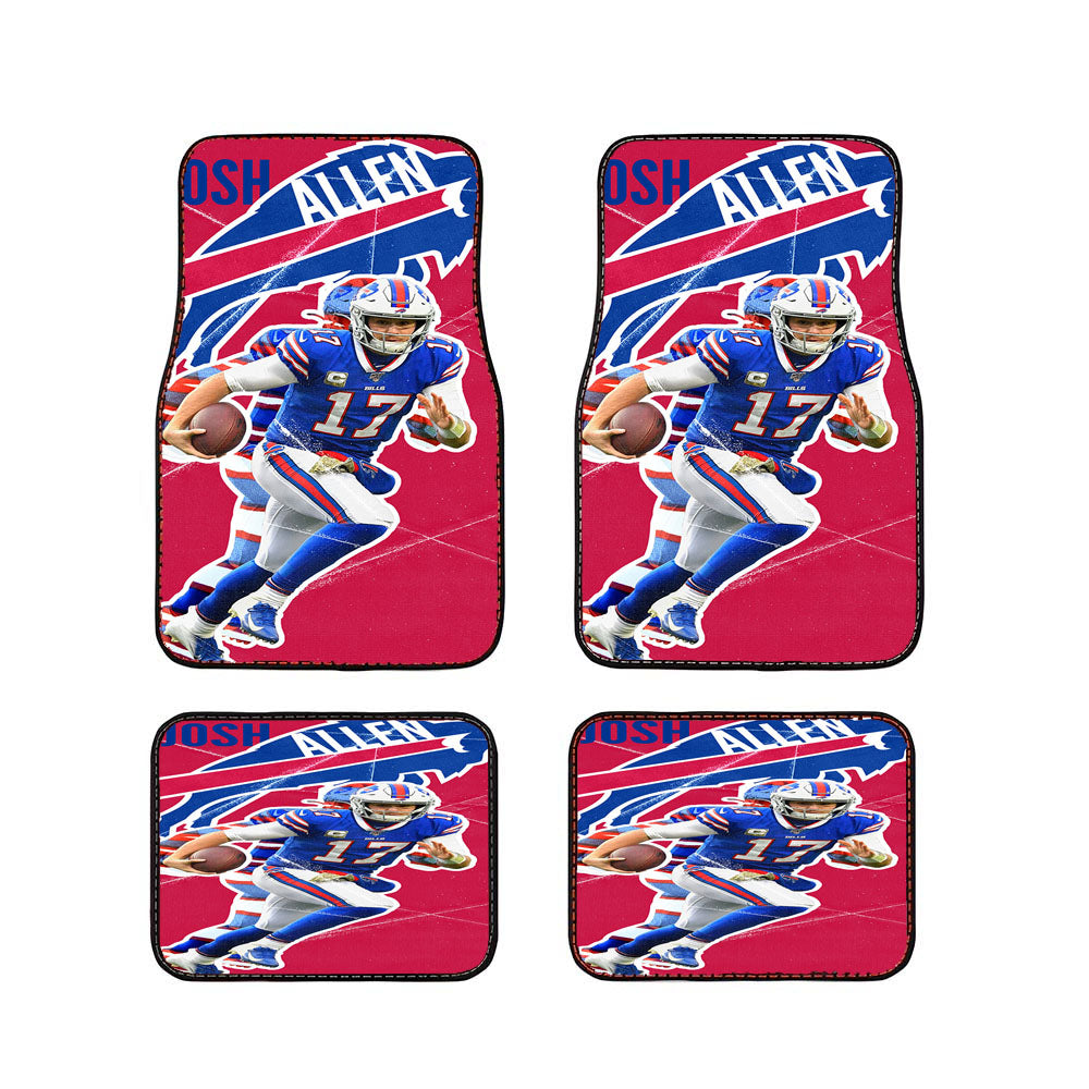 Josh Allen Buffalo Bills 2 Car Floor Mats Accessories