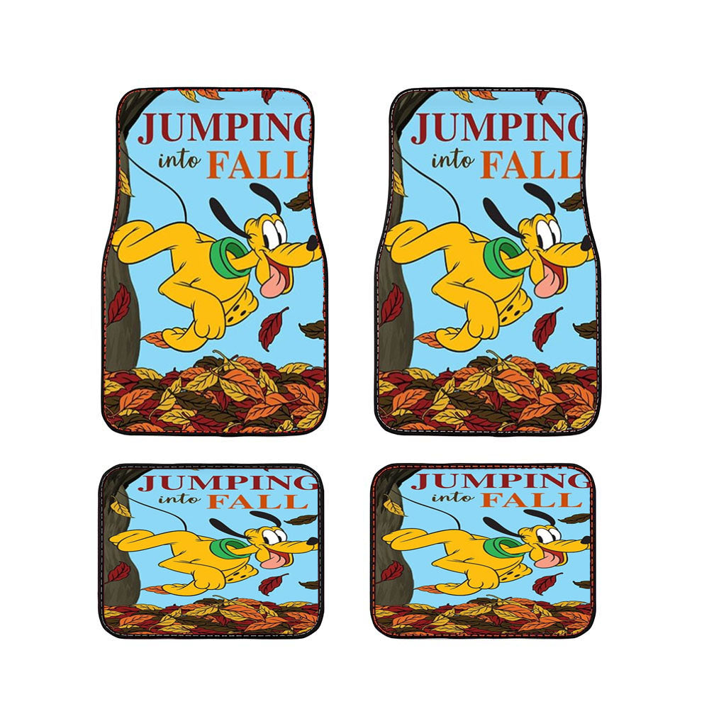 Jumping Into Fall Pluto Car Floor Mats Accessories