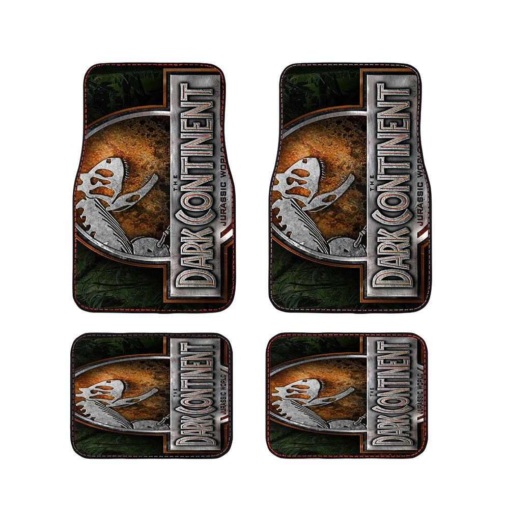 Jurassic World The Dark Continent Logo Jungle Car Floor Mats Accessories