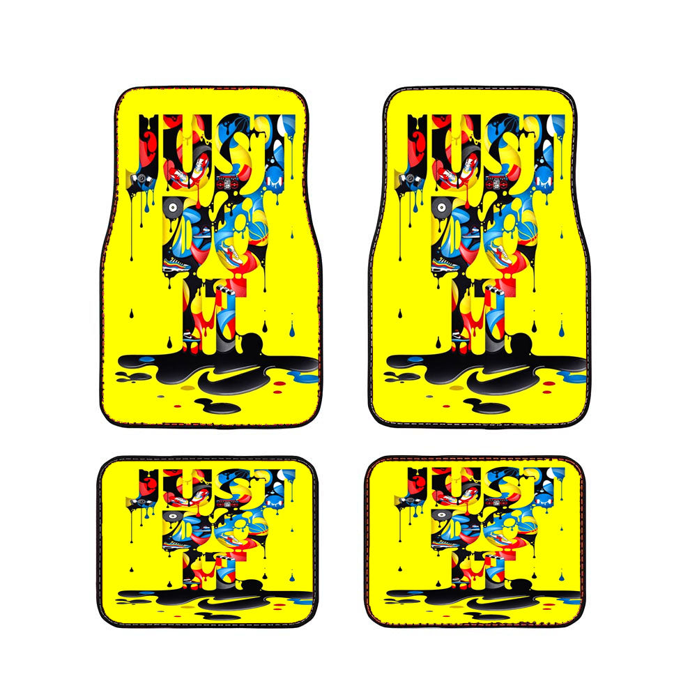 Just Do It Splash Art Car Floor Mats Accessories
