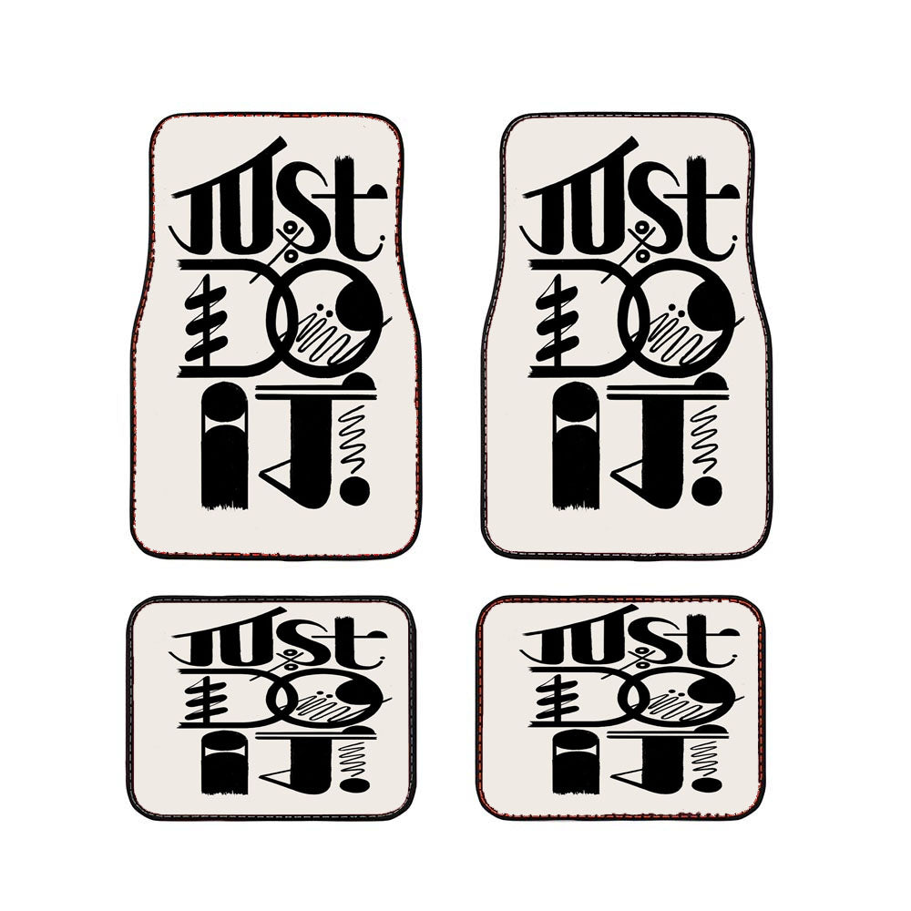 Just Do It Typography Car Floor Mats Accessories