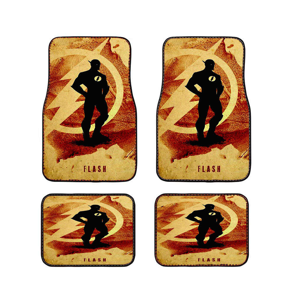 Justice League Silhouette Posters Flash Car Floor Mats Accessories