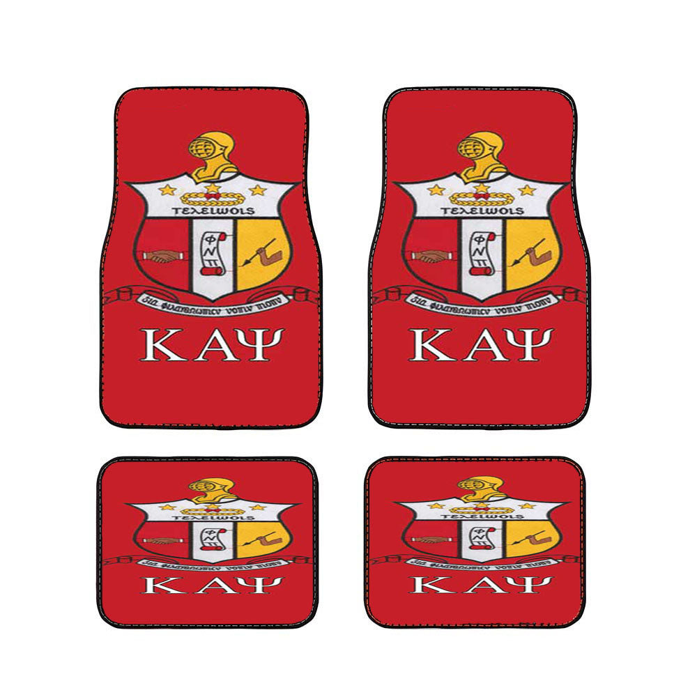 Kappa Alpha Psi Red Crest Car Floor Mats Accessories