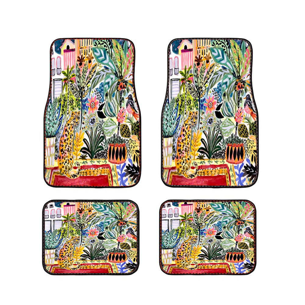Karen Fields Tiger In The City Car Floor Mats Accessories