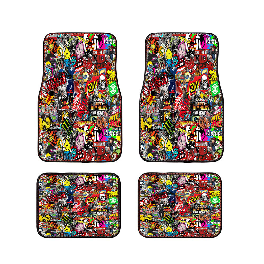 Kate Sticker Bomb Collection Car Floor Mats Accessories